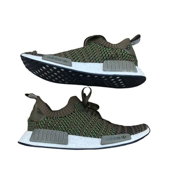 RARE 2018 adidas NMD R1 STLT Trace Olive Size 9 - Picture 8 of 16